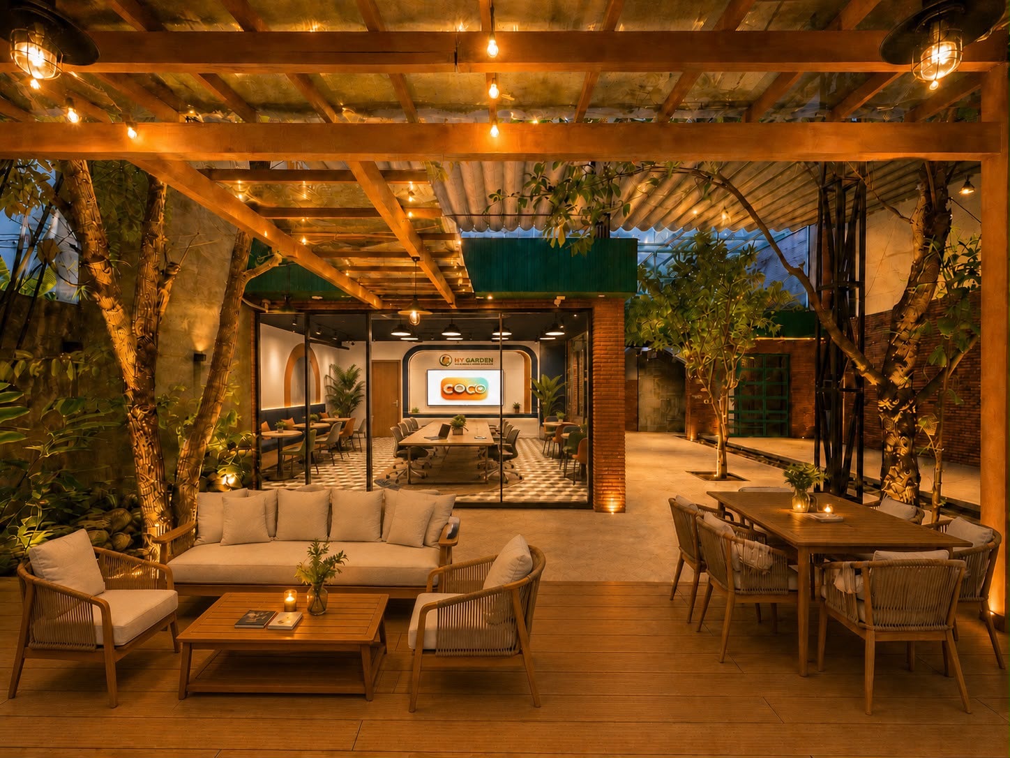 Garden setting